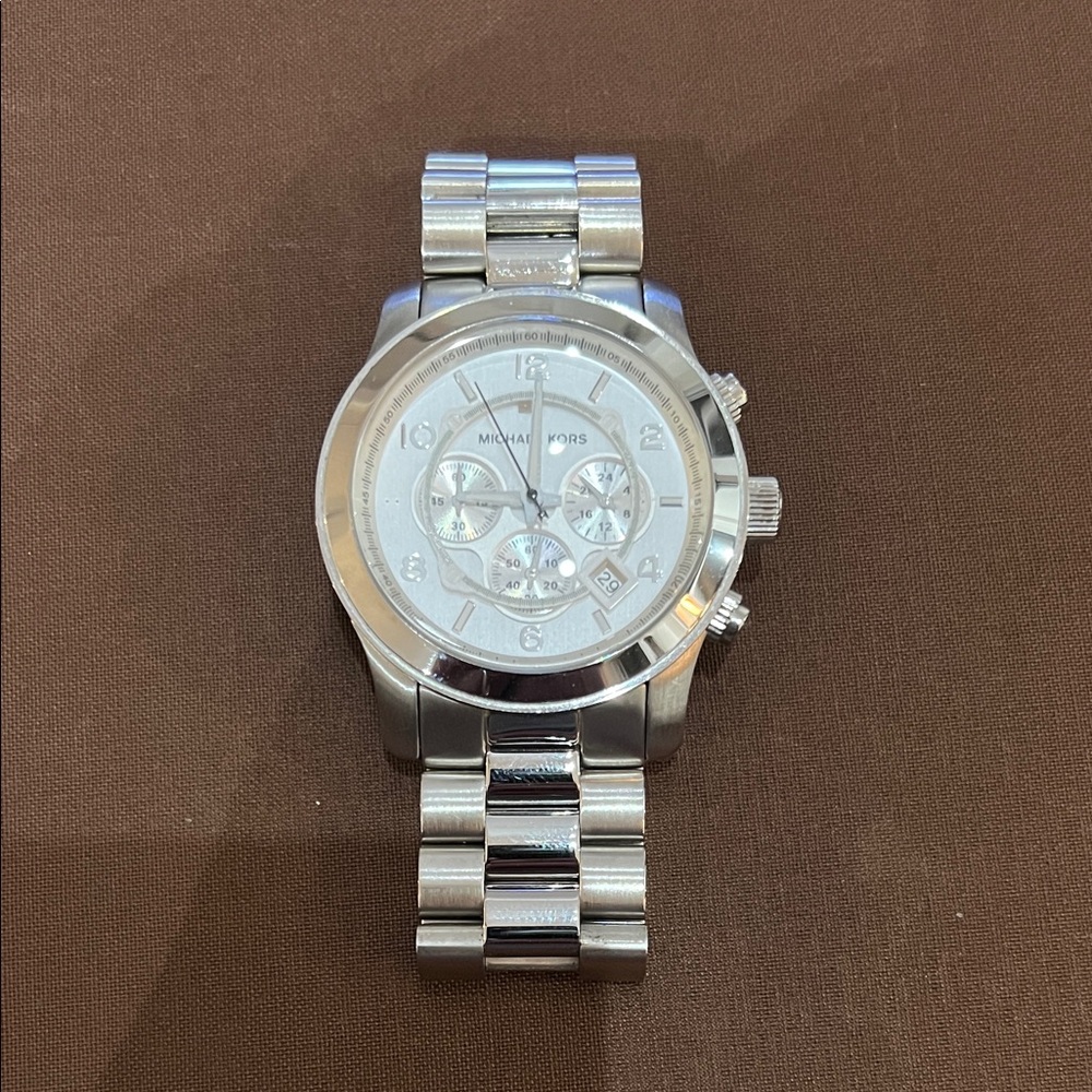 Michael Kors Men's Silver Chronograph Watch